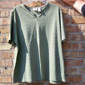 Classic Elements Women's Green Top, Size 20-22W